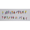 Lot de 24 personnages 12 assis 12 debouts HO v2
