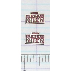 LBT-231-K-47 - lot de 2 plaques 231 K 47 peintes en laiton - HO