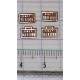 4 plaques 141 R 1199 et 30 R 1199 peintes en laiton