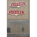 Lot de 2 plaques LIGURE pour locomotive HO