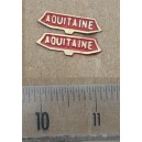 Lot de 2 plaques AQUITAINE pour locomotive HO