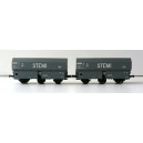 2 Wagons trémie coke “STEMI56” - REE WB-005 - EPIII HO