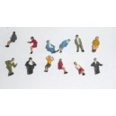 Lot de 12 personnages assis HO