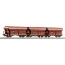 ROCO SET DE 3 WAGONS TREMIES SNCB NMBS 66050 HO