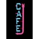 Miller Enseigne Lumineuse clignotante CAFE support a gauche HO/N 13821-L
