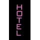 Miller Enseigne Lumineuse clignotante HOTEL support a droite HO/O 14812