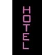 Miller Enseigne Lumineuse clignotante HOTEL support a droite HO/O 14812