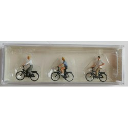 PREISER Jeunes cyclistes lot de 3 HO 10336