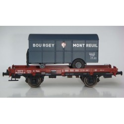 Wagon UFR MONO - PORTEUR - REE WB-052- EP III - "bourgey-montreuil" HO