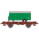 Wagon UFR MONO - PORTEUR - REE WB-056- EP IV - VERTE HO