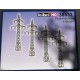 Kibri 38533 - Modelo de 4 torres de alta tensión - HO