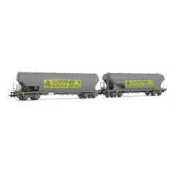 Lot de 2 Wagons trémie céréalier - JOUEF HJ6022 - HO