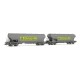 JOUEF - Lot de 2 CEREAL Hopper car - JOUEF HJ6022 - HO