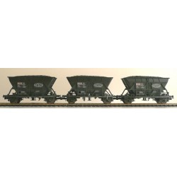 Set de 3 Wagons tremie SATECO - electrotren 907k - HO