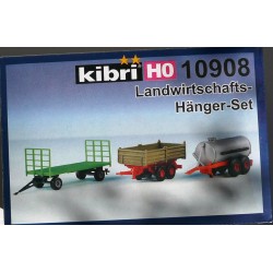 Kibri 10908 - H0 Set de remorques agricoles
