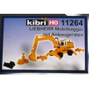 Kibri 11264 - H0 LIEBHERR excavatrice mobile avec accessoires de construction