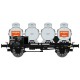 CITERNE Chassis OCEM 29 Ep.IV SET de 2 Wagons "COOP"