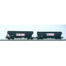 Lot de 2 Wagons trémie SNCF storione - JOUEF HJ6023 - HO