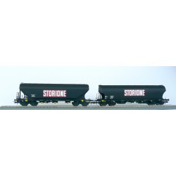 Lot de 2 Wagons trémie SNCF storione - JOUEF HJ6023 - HO