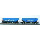 SET de 2 Wagons céréalier GRANIT - JOUEF HJ6041 - HO