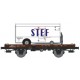 REE - Wagon UFR MONO-PORTEUR epoque 3, STEF reference REE-WB-070 HO
