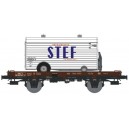 REE - Wagon UFR MONO-PORTEUR epoque 3, STEF reference REE-WB-071 HO