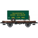 REE - Wagon UFR MONO-PORTEUR epoque 3, Transports Walbaum reference REE-WB-073 HO