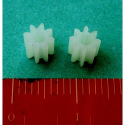 Lot de 2 pignons 8 dents pour moteur axe 2mm Lot de 2 pignons 8 dents pour moteur axe 2mm