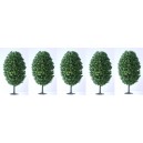 Lot de 5 Arbres Feuillus 9 cm Foncé - Decors - LBT_AB05 - HO