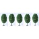 Lot de 5 Arbres Feuillus 9 cm Foncé - Decors - LBT_AB05 - HO