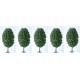 Lot de 5 Arbres Feuillus 9 cm Foncé - Decors - LBT_AB05 - HO