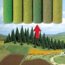 Tapis fibre vert ombragé 100x80 Busch 7223 - HO