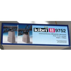 Kibri 39752 - H0 2 piliers de pont centrales (en maconnerie)
