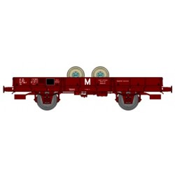 Wagon PLAT ocem ep 4 Porte essieux 2 pieces - REE WB-135