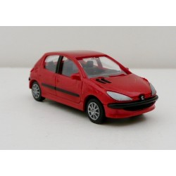 SAI PEUGEOT 206 5 portes Rouge Metal Brekina 2157 - HO