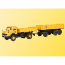 Kibri 14029 - H0 MB camion gros nez a 2 essieux avec remorque