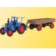 Kibri 12232 - Modelo de H0 tractor Lanz con el carro