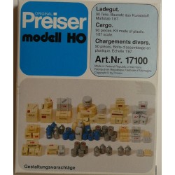 Chargement divers 90 pieces - PREISER - 17100 - HO