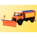 Kibri 15012 - H0 Unimog chasse neige avec saleuse et citerne