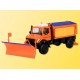Kibri 15012 - H0 Unimog chasse neige avec saleuse et citerne
