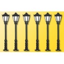 lot de 5 reverberes lampadaires en metal HO