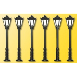 6 Lampadaires qualité Viessmann pour jardin public 60706 HO