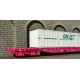 LSM 30113 Wagon porte container CNC Blanc Vert LS models HO