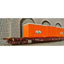 LSM 30109 Wagon porte container CNC MK70 LS models HO