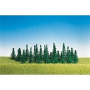 FALLER 181440 - Lot de 30 sapins assortis 3 a 7 cm - HO 1/87