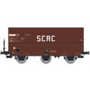 2 Wagons trémie coke MH45-3 essieux - REE WB-009 - EP III HO