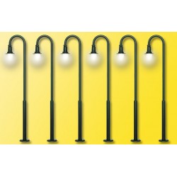 Viessmann - Lámpara de pie de doble moderna amarilla - 6098 HO