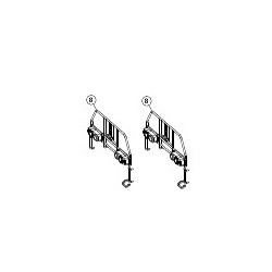 JOUEF - 1 Traverse et 2 tampons BB66000 BB66400 hs1257A HO