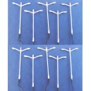 lot de 10 reverberes lampadaires modernes doubles en metal HO