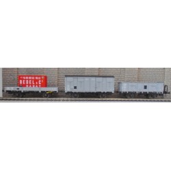 LS-models LSM 30275 Set de 3 Wagons OCEM couvert et tombereau MIDI - HO